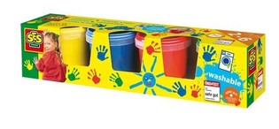 SES Boje za prste, set 4x150ml (4 boje) (1 kom.)
