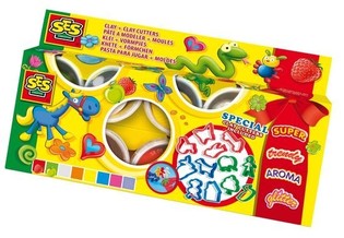 SES Plastelin Claymania 8x90g + Kalupi (1 kom.)