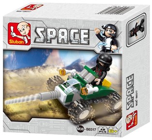 Sluban Space Vehicle M38-B0317 Svemirsko Vozilo Kocke za Sklapanje (1 kom.)