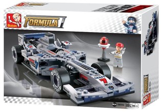 Sluban Srebrni F1 Trkaći Automobil M38-B0352 (1 kom.)