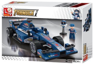 Sluban F1 Trkaći Automobil Plavi M38-B0353 (1 kom.)