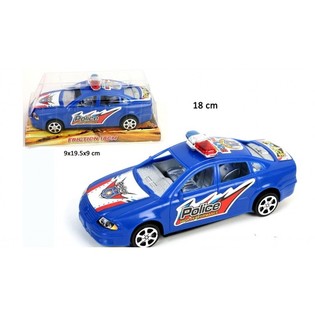 POLICIJSKI AUTO NA TRENJE NA BLISTER KARTICI, 18 CM (12 kom.)