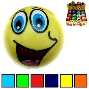 Smiley PU Stres Loptice Display (24 kom.)