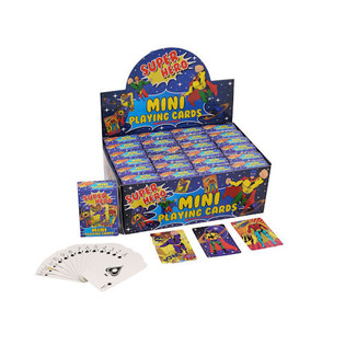 MINI KARTE ZA IGRANJE &ndash; MODEL: SUPERHEROJI U DISPLAYU (24 kom.)