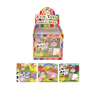 Mini puzzle Domaće životinje 13 x 12 cm u izložbenoj kutiji (108 kom.)