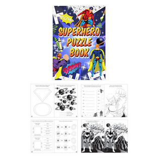 KNJIGA PUZZLI SUPERHEROJI (48 kom)