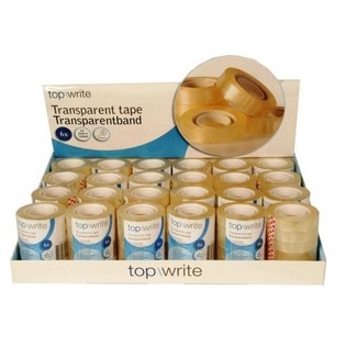 TOPWRITE - 6 ROLA PROZIRNE LJEPLJIVE TRAKE U DISPLAYU (24 SETA PO 6)