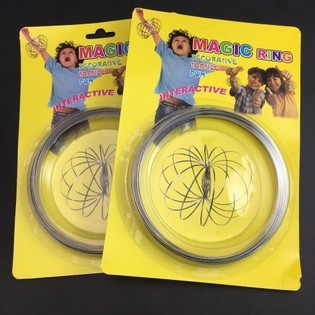 Magični Prstenovi / Flow Rings - Kinetički 3D Magični Prsten - MULTICOLOR | NA KARTICI (12 kom.)