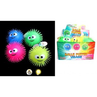 VELIKE SVIJETLEĆE PUFFER BOUNCE LOPTE U DISPLAYU (12 kom.)