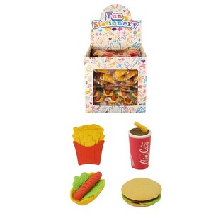 Mix Snack / Fast Food Gumice za brisanje u Display-u (108 kom.)