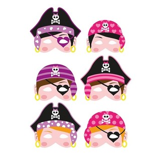 PIRATSKE MASKE OD PJENE - DJEVOJCICE (24 kom.)