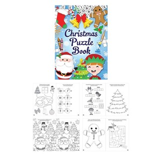 Božićna knjiga s puzzlama (48 kom.)