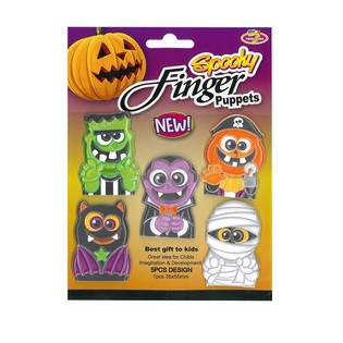HALLOWEEN 5x STRA&Scaron;NE PRSTNE LUTKE NA KARTICI (48 kom)