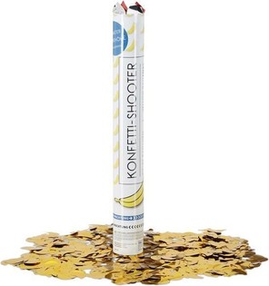 Konfeti top Banana &ndash; Boja: žuta - 40 cm - party popper (10 kom.)