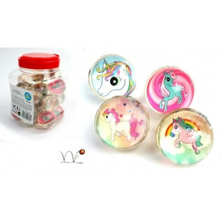 UNICORN Loptice Skočice, 4,3 cm, u Posudi (24 kom)