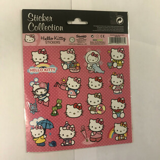 VELIKI LISTOVI HELLO KITTY NALJEPNICA, 20x16 cm (10 kom)