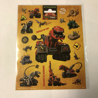 Veliki listovi naljepnica Dinotrux, 20x16 cm (10 kom.)