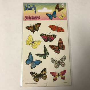 List s Naljepnicama: Leptiri, 16 x 9 cm (10 kom.)