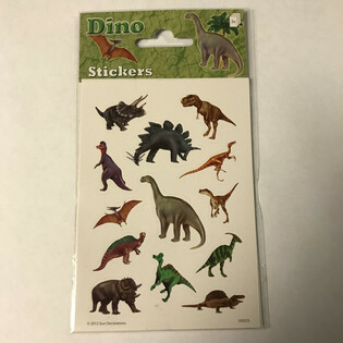 LISTOVI S NALJEPNICAMA: DINOSAURI, 16 x 9 cm (10 kom.)