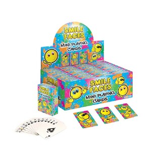 MINI KARTE ZA IGRANJE &ndash; MODEL: SMILEY U DISPLAYU (24 kom.)