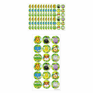 FUN STICKERS &ndash; DŽUNGLA 18 NALJEPNICA PO LISTU (10 kom.)