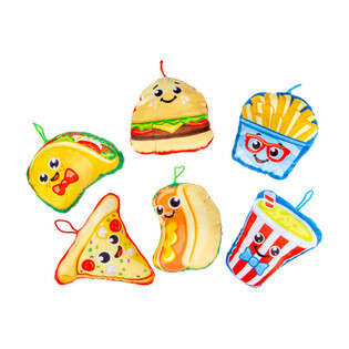 Pli&scaron;ane igračke Mix Fast Food Snacks - 14 cm (24 kom.)