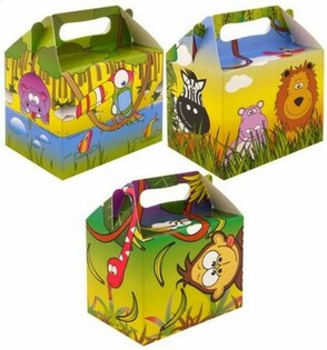 Kutija za dječji meni &ndash; Džungla &ndash; 14 x 9,5 x 18 cm (12 kom.)