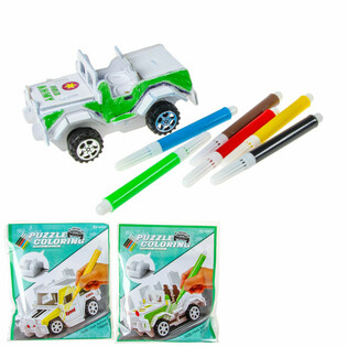 3D puzzle Sastavi i oboji vlastiti automobil (12 kom.)