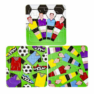 MIX NOGOMETNE PUZZLE - 14 x 14 cm (50 komada)