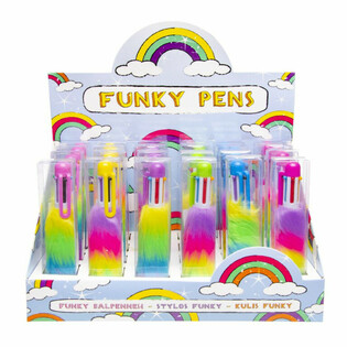 Pli&scaron;ana Fluffy Kemijska Olovka sa 6 Boja - u Stalaku (24 kom.)
