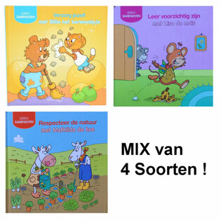 Mix edukativnih dječjih knjiga - Učimo živjeti zajedno (12 kom)