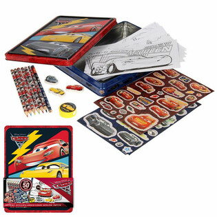 DISNEY CARS 3D Set za Kreativno Izražavanje u Limenoj Kutiji (12 kom.)