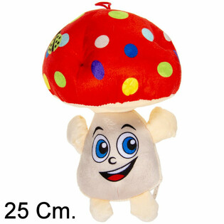 Velika Pli&scaron;ana Gljiva s Licem - 25 cm - Mix Boja (6 kom.)