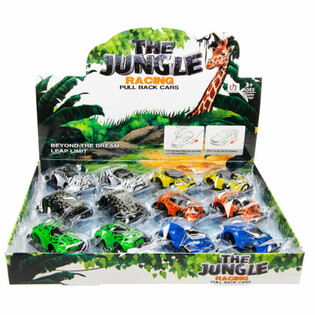 PULL BACK JUNGLE AUTOMOBILI U DISPLAYU (12 komada)