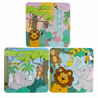 Mix Jungle Puzzle (14x14cm) - Ekonomično pakiranje 50 komada