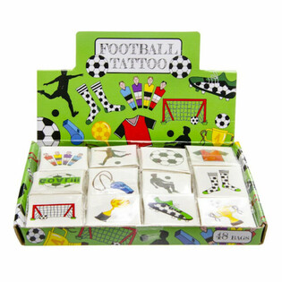 Fun Tattoo Nogomet - Display sa 48 paketića (12 tetovaža po paketu)