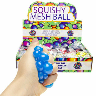 SQUISHY LOPTICA - Promjer: 5 CM - MIKS ŽARKIH BOJA U ZASLONU (24 kom.)