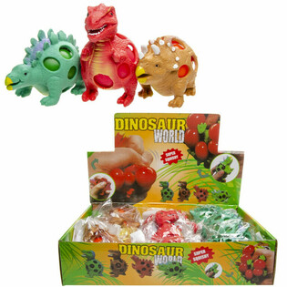 Squishy mrežasta lopta dinosaur - Display (12 kom.)