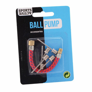 SPORTS ACTIVE - 7-DIJELNI SET PRIBORA ZA PUMPU ZA LOPTE