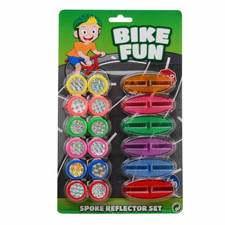 BIKE FUN - 18-dijelni Set Mačjih Očiju / Odraznika za Žbice Bicikla (1 kom.)