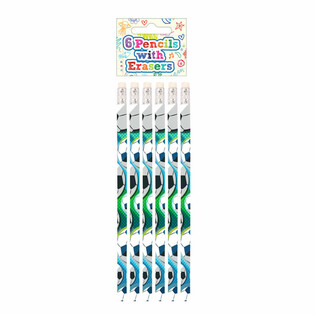 Nogometni set olovki i gumica (6 dijelova) - Display (24 seta)