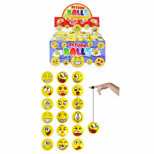 Pjenaste loptice Smiley Return Display (24 kom.)