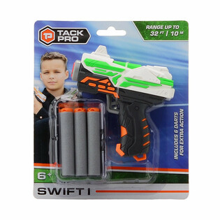 Igračka pi&scaron;tolj Tack Pro Swift I sa 6 mekanih strelica - 11 cm