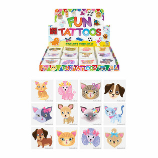 FUN TATTOOS - DISPLAY MAČKE I PSI (48 PAKETIĆA)