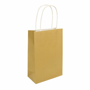 PAPIRNATA VREĆICA S RUČKAMA - 14x21x7cm - Boja: ZLATNA (24 kom.)