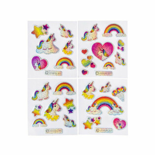 GLITTER NALJEPNICE - JEDNOROG (100 komada)