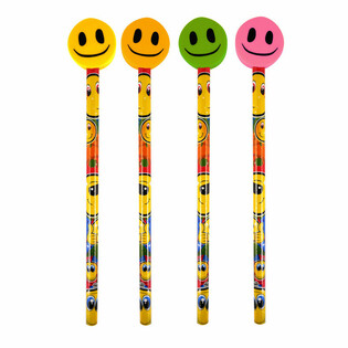 Vesela Smiley Olovka s Gumicom (24 kom.)