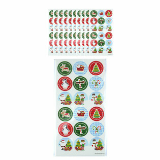 Božićne Fun Naljepnice - 10 Listova, svaka 18 Naljepnica