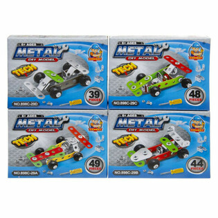Metalni Set za Sastavljanje Trkaćeg Auta (Display 24 komada)