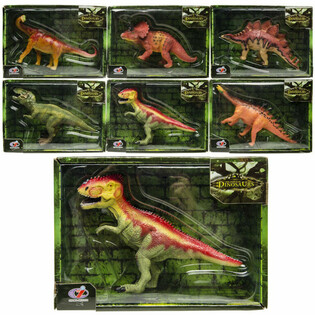 Figurice Dinosaura - Luksuzna Poklon Kutija - Mix Vrsta (Set od 6)